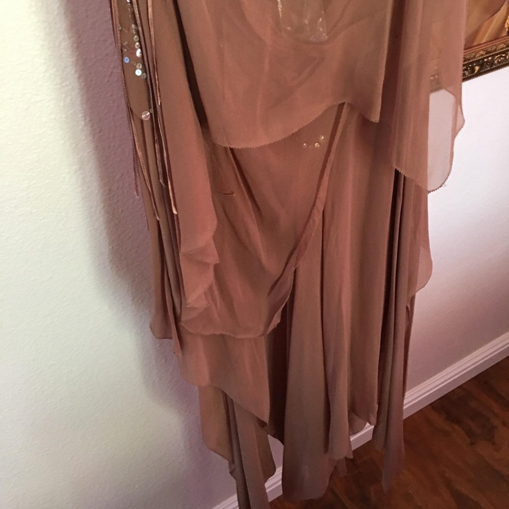 Silk Toffee Color MaxAzria Dress - Picture 4 of 7